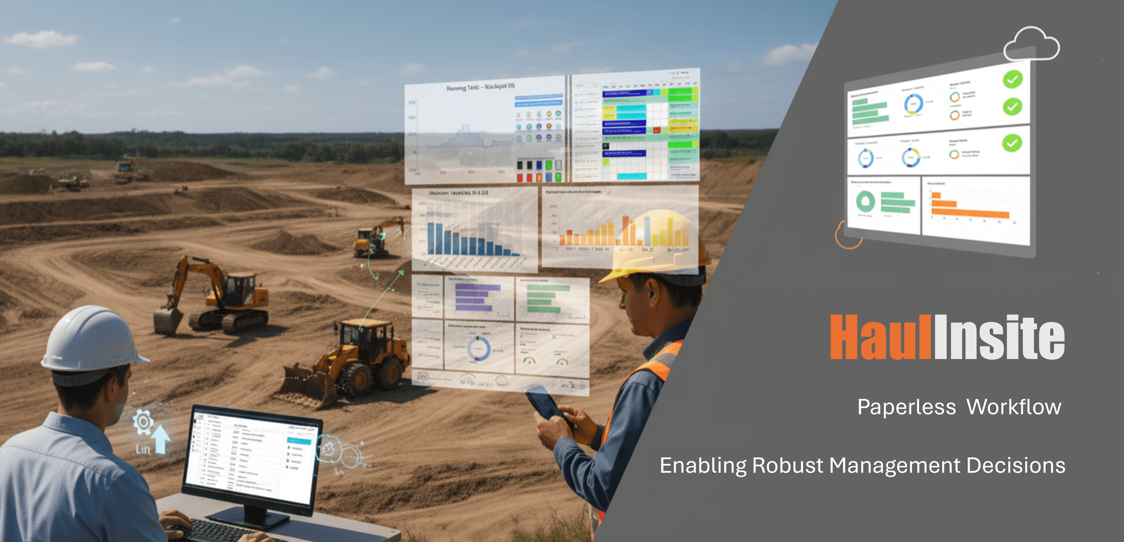 A preview of the Haul Insite application dashboard.